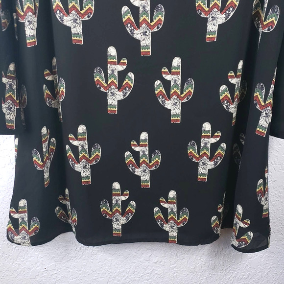 PEACH LOVE CALIFORNIA Cactus Western Print Dress - Picture 4 of 9